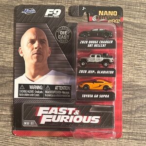 Jada Fast & Furious Nano Hollywood Rides Die-Cast Cars Set